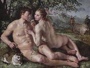 Hendrick Goltzius The Fall of Man oil painting on canvas